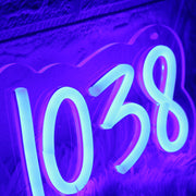 104 Athens 1038 Blue Neon Sign