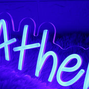 104 Athens 1038 Blue Neon Sign