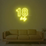 18 Baby Neon Sign