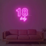 18 Baby Neon Sign