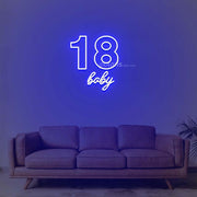 18 Baby Neon Sign