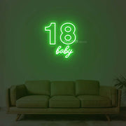 18 Baby Neon Sign