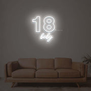 18 Baby Neon Sign