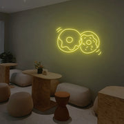 2 Donuts Neon Sign