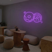 2 Donuts Neon Sign