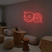 2 Donuts Neon Sign