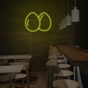 2 Eggs Neon Sign