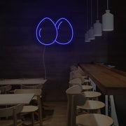 2 Eggs Neon Sign