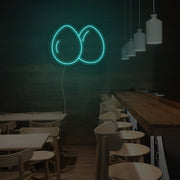 2 Eggs Neon Sign