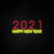 2021 Happy New Year Neon Sign