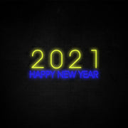 2021 Happy New Year Neon Sign