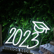 2023 Graduation White Neon Sign