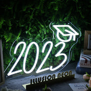 2023 Graduation White Neon Sign