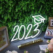 2023 Graduation White Neon Sign