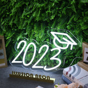 2023 Graduation White Neon Sign