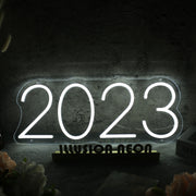 2023 White Neon Sign