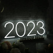 2023 White Neon Sign