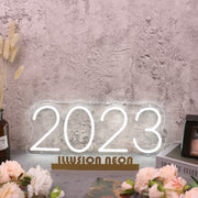 2023 White Neon Sign