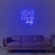 21 Baby Neon Sign