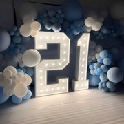 Steel Marquee Letter 21 Number Personalized High-End Custom Zinc Metal Marquee Light Marquee Sign