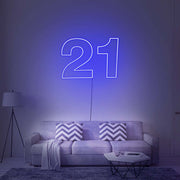 21 Neon Sign