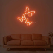 3 Sizes Butterflies On One Board Girls Room Aesthetic Neon Sign