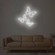 3 Sizes Butterflies On One Board Girls Room Aesthetic Neon Sign