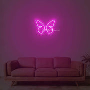 3D Butterfly Neon Sign