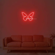 3D Butterfly Neon Sign