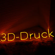 3D Druck Orange Neon Sign