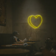 3D Heart LED Neon Sign