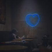 3D Heart LED Neon Sign