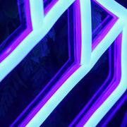 3D Pattern Blue Custom Neon Sign