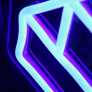 3D Pattern Blue Custom Neon Sign