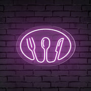 4 In 1 Tableware Neon Sign