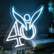 40 Blue Custom Neon Sign