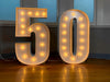 Steel Marquee Letter 50 Number High-End Custom Zinc Metal Marquee Light Marquee Sign