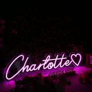 Charlotte Purple Neon Sign