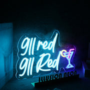 911 Red Custom Neon Sign