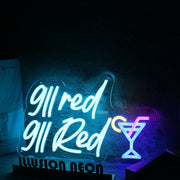 911 Red Custom Neon Sign