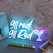 911 Red Custom Neon Sign