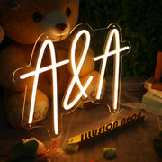 A And A Neon Sign