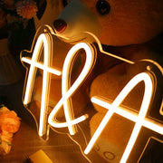 A And A Neon Sign