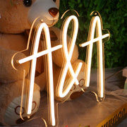 A And A Neon Sign