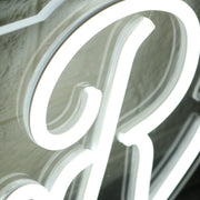 A And R White Custom Neon Sign