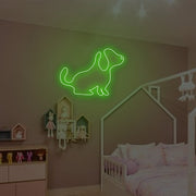 A Little Cute Puppy Neon Sign