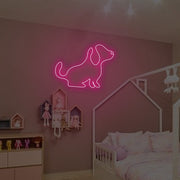 A Little Cute Puppy Neon Sign