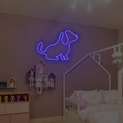 A Little Cute Puppy Neon Sign