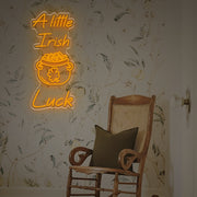 A Little Irish Luck LED Neon Sign