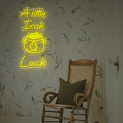 A Little Irish Luck LED Neon Sign